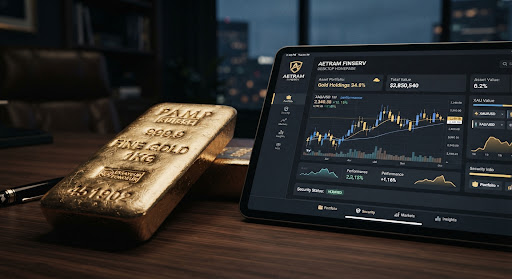 Trader monitoring leveraged market volatility